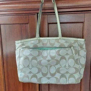 Coach poppy diaper bag sale